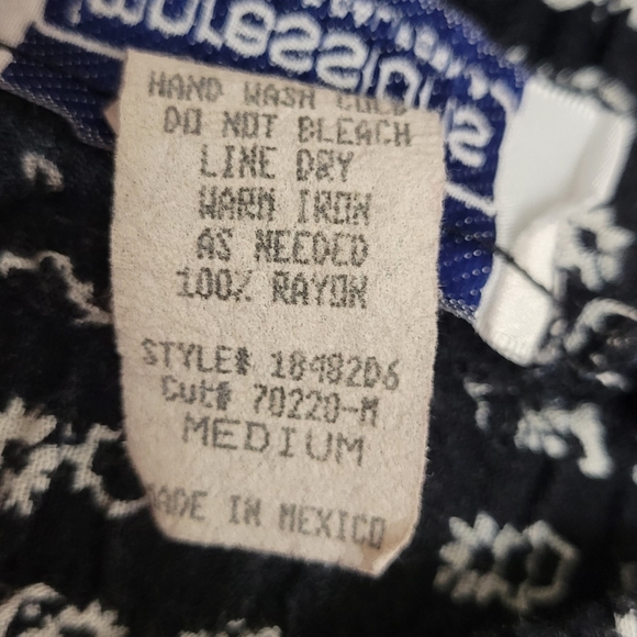 Vintage flower-pot designed wild pants from Impression of California. - Picture 5 of 7